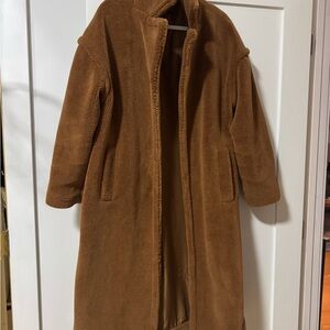 Forever 21 Brown Teddy Jacket Plush Winter Essential